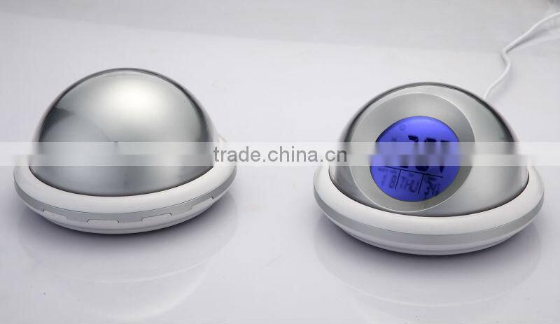 Novel Design UFO Shape Talking Alarm Clock, popular promotional digital clock
