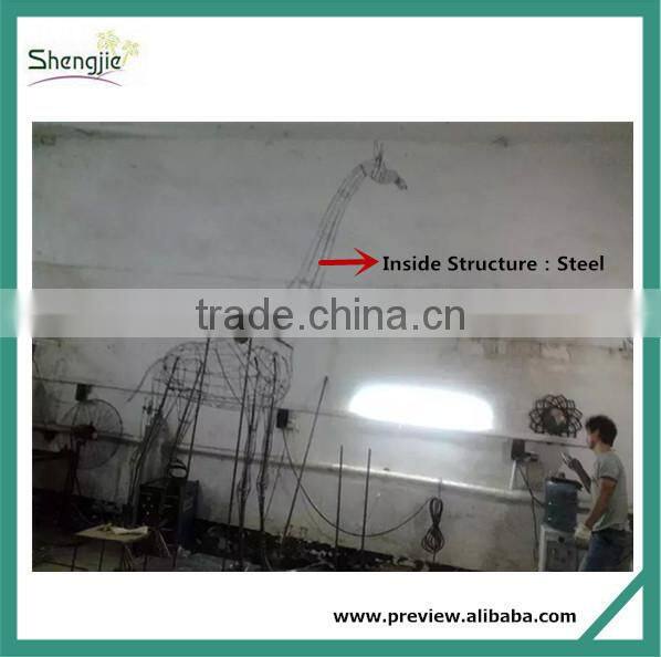 SJ100905 New arrival decorative topiary pooh make of artifiical grass