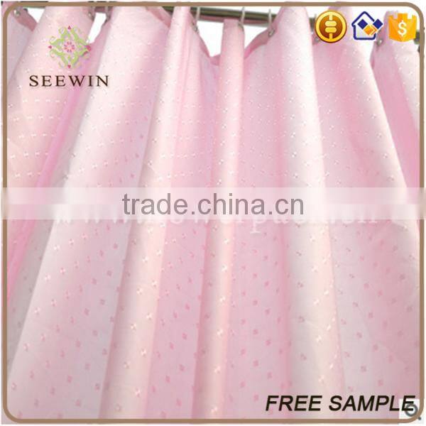 high quality transparent polyester shower curtain