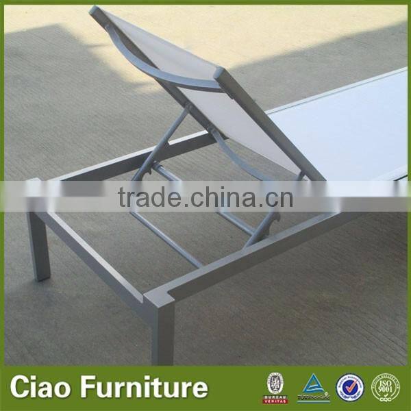 Outdoor cheap sling sun lounger / stackable deck loungers