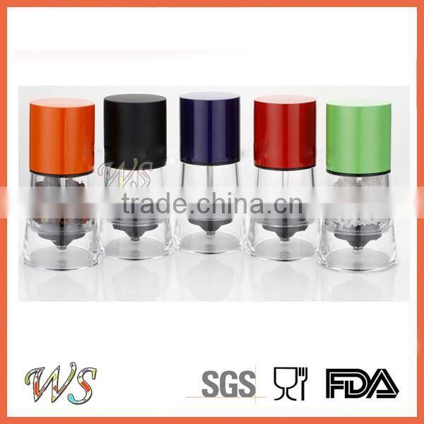 WS-PG18 Small size colorful casing Salt and pepper grinder set