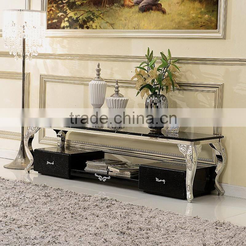 2016 new design cheap marble TV stand for living room furniture E102