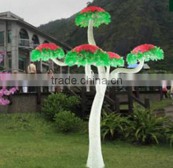 led lighting flood tree cherry coco pine tree with lighting effect
