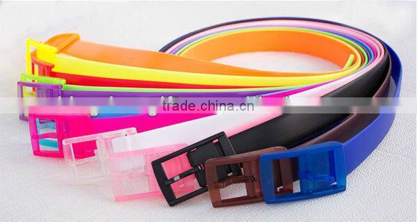 Waist belt silicone pu leather belt