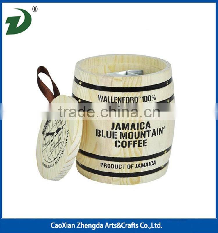 Solid wood Small wooden barrel decoration