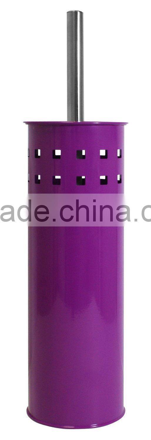 Colorful Bathroom Stainless Steel Metal Toilet Brush Holder