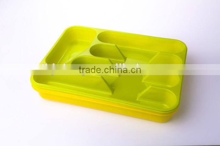 Wholesale plastic kitchen cutlery tray for tableware
