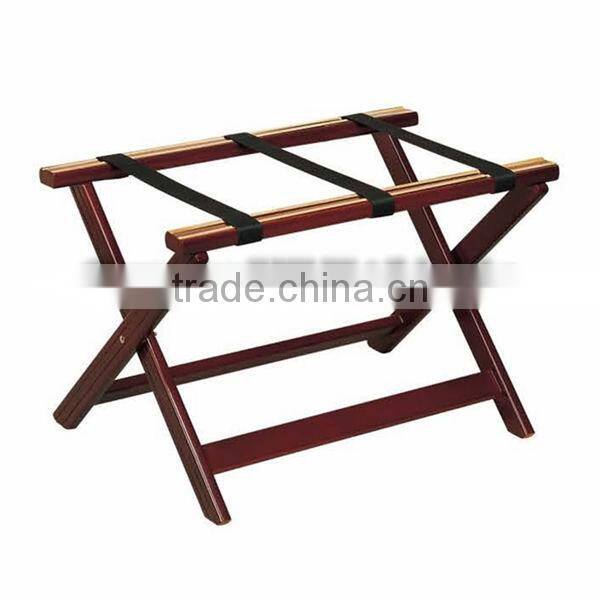 Guangzhou BHL Hotel Articles Wooden hotel luggage rack for hotel bedroom folding luggage rack suitcase racks suitcase stand J41