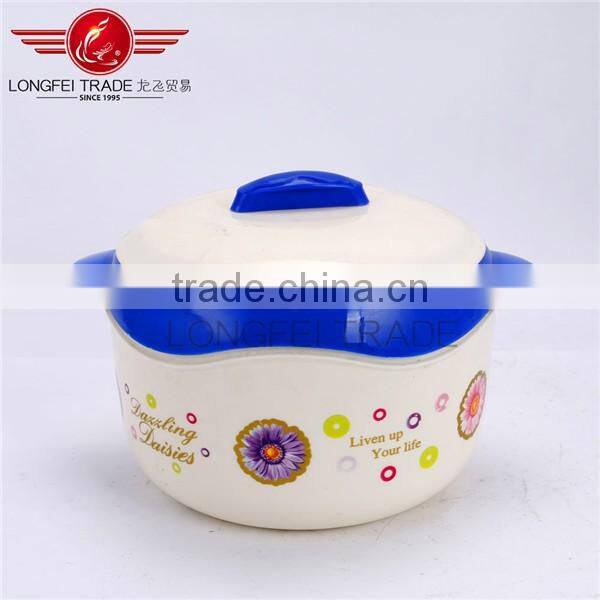 Household 3pcs insulated food warmer casserole/ plastic food container set