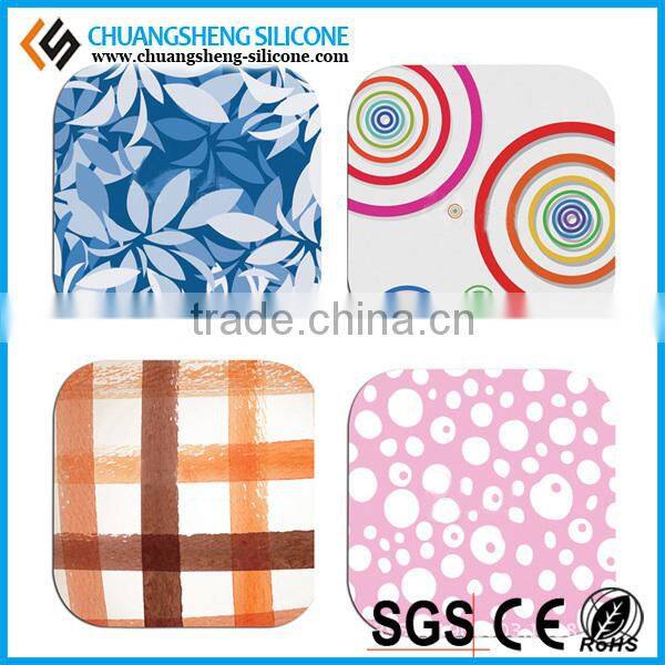 Autumn and summer hot sale anti-hot silicone cup mat, glass mat, table mat