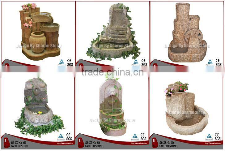 Polished Natural Stone Outdoor Garden Fountain Design