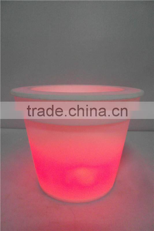 beautiful pot garden plastic LED flower pot