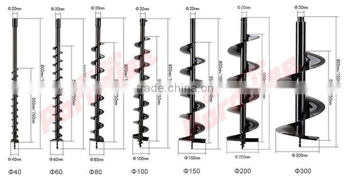 40mm Metal Gasoline Earth Auger Drill Bits Ground drill Bit Drilling Machine Bit