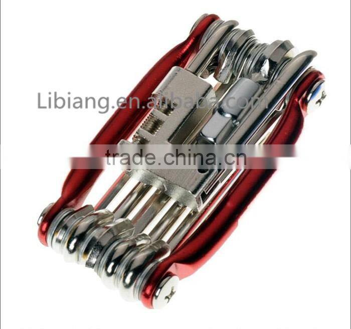 Professional portable multifunction bicycle repair tools with three color