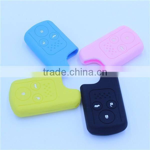 high quality silicone rubber case for honda CRV 3 buttons