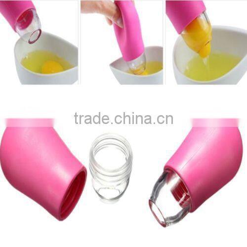 Hot Kitchen Gadget Silicone Egg Yolk White Suction Seperator Divider Filter