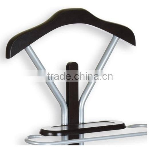 High quality new design clothes hanger rack wooden suit valet stand