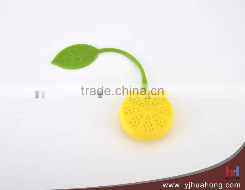 Food Grade Colorful Stainless Steel&Silicone Leaf Tea Infuser