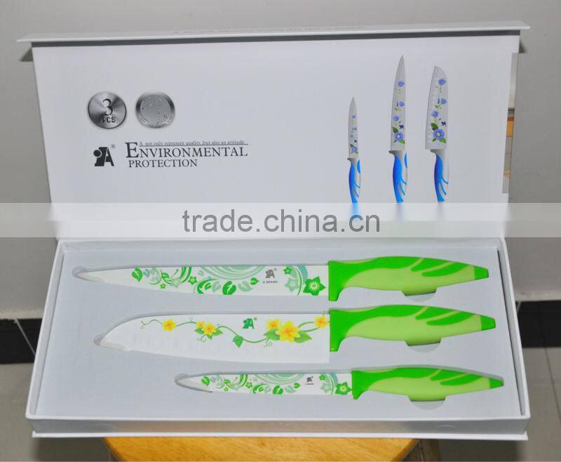 colorful non-stick coating knife set suppliers