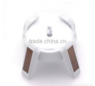 360 Degree Light Solar Powered Jewelry Rotating Display Stand