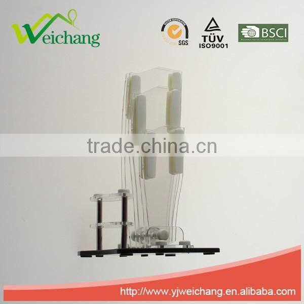 WCCP001 PVC knife holder cutting head fashion design blade holder Modern design clear acrylic knife holder