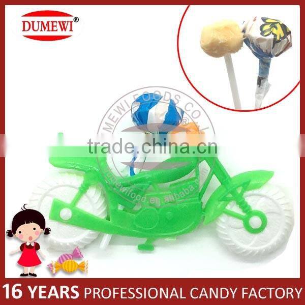 Cheap Plastic Toy Manufacturer Lollipop Motorcycle Candy Toy