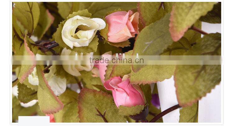 artificial hanging vine plant silk leaf garland