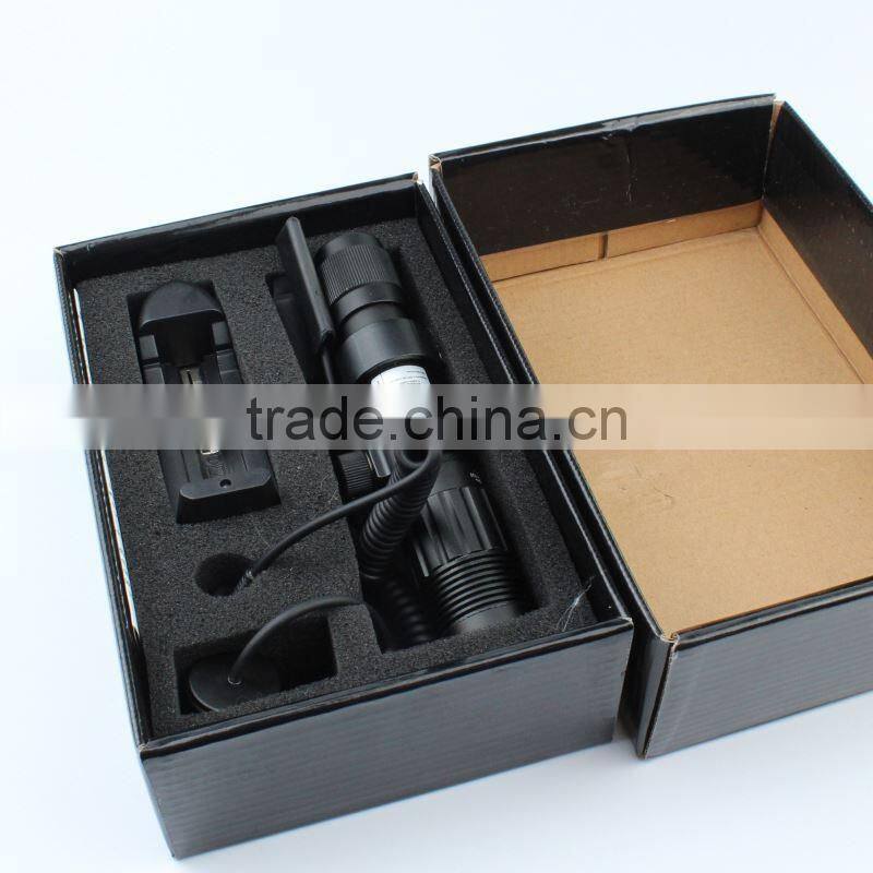 Tactical Green Laser Flashlight Green Laser Designator Laser Illuminator w/ Adjustable Beam Focus 30-50mW Subzero