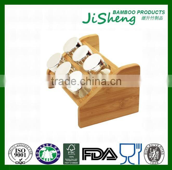Hot-selling wholesale spice rack, kitchen spice rack, bamboo spice rack set with LFGB,FDA
