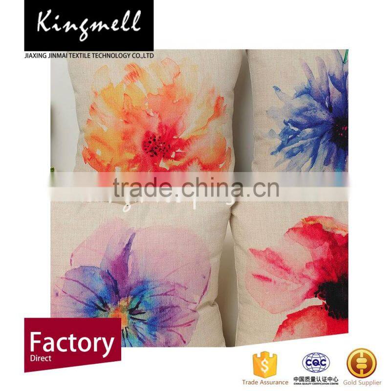 Wholesale custom printed cushion cover pillow case with fancy style