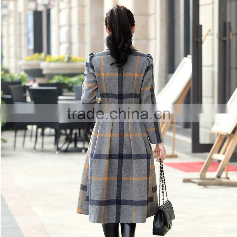 2017 Wool Long Knee Length Women Overcoat Winter Coat Long Winter Coats For Women