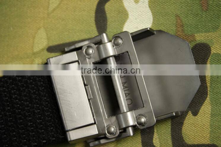 custom black metal buckle military tactical trainer canvas inside belts