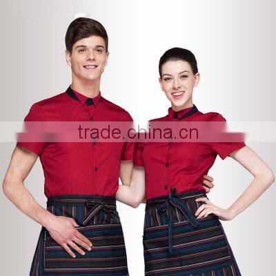 custom hotel restuarant waiter and waitress uniform bar workwear cook suit