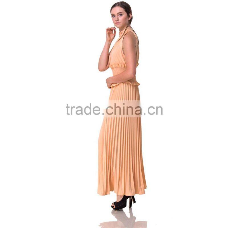 2017Guangzhou Domin fashion manufacturer latest maxi evning dress