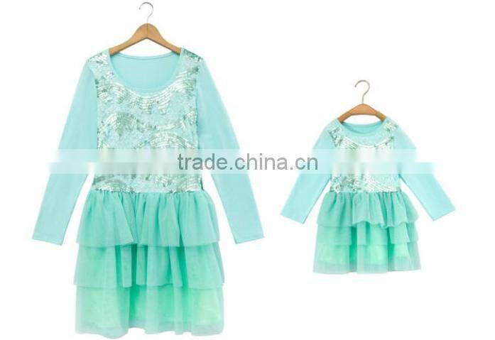 Mother and daughter skirt,modal cotton,fashion design,cross stripe.