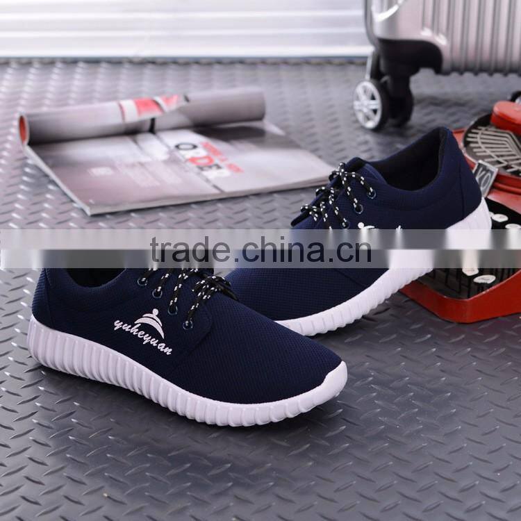Cheap lace-up hot sale breathable mesh men shoes casual sneakers