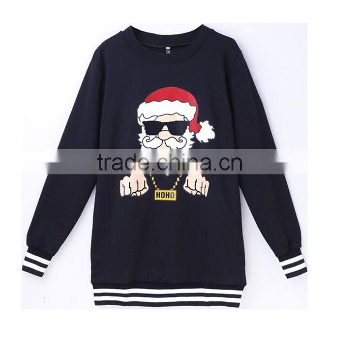 Trend fancy printing men christmas sweatshirt