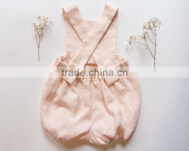 Wholesale Toddler Plain Color Bodysuit Baby Girls Sleeveless Romper Baby Boutique Clothes