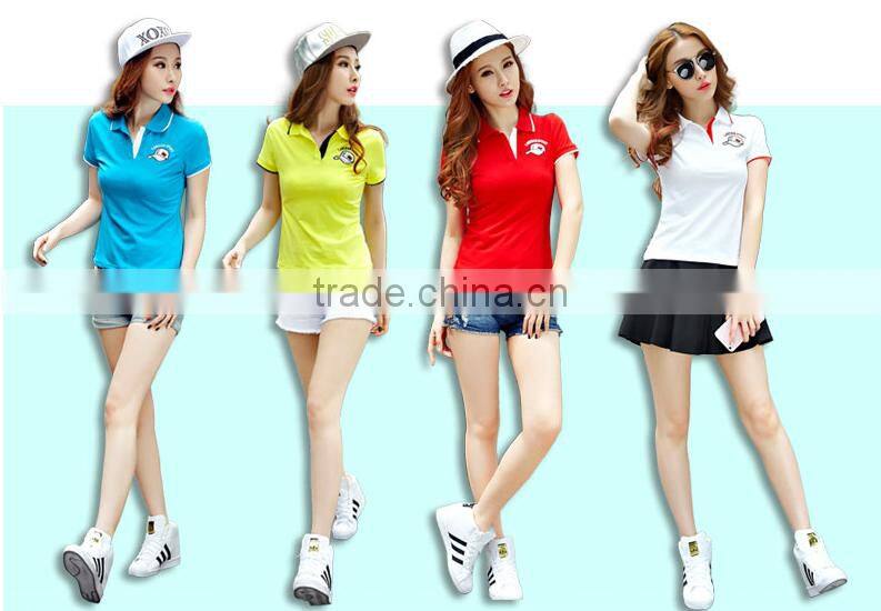 2017 Latest Women Polo Custom Cheap Polo Shirt Fashion Design Polo T-shirts