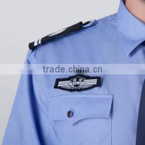 Cheap Sky Blue Short Sleeve Security Unisex Gard Shirts Wholesale