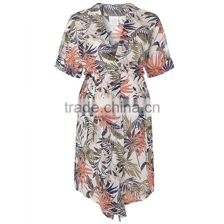 Comfortable And Loose With Palm Print Maternity Clothes Cheap Wholesale