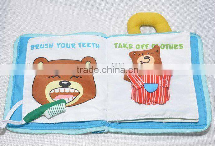 kids educational cloth book for children
