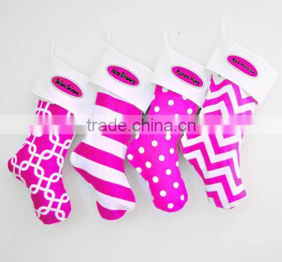 Hot sale custom colorful Christmas Matching Stocking