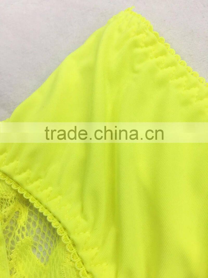 OEM Female Sexy Images Panti See Through Basic Lace Brief Direct Factory