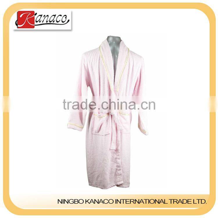 2012 polyester coral fleece robe(KN-RB-51)
