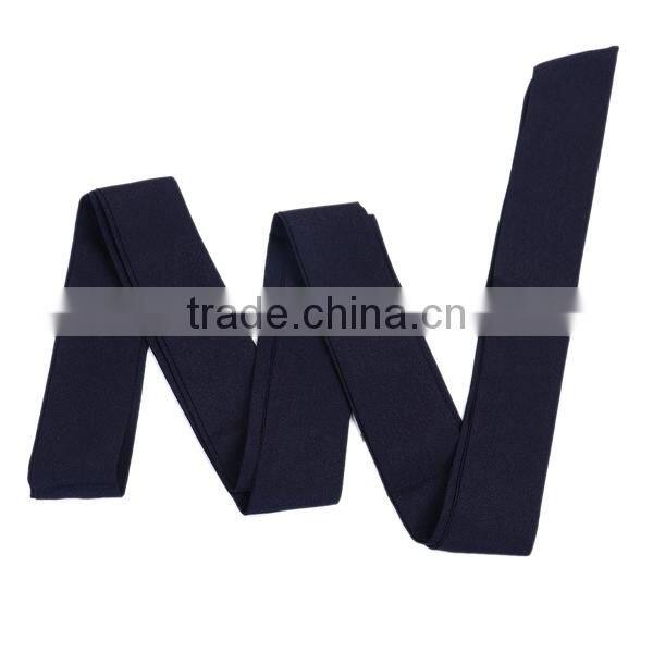 Polyester Multifunction Skinny Scarf Black Rectangle