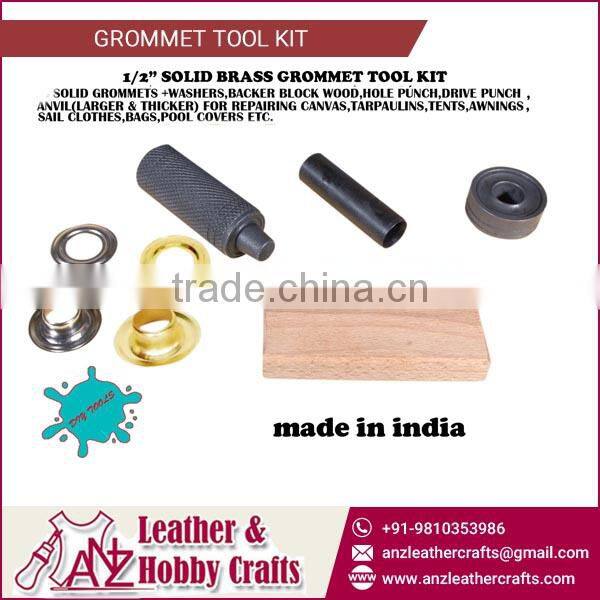 1/2 Solid Brass Grommets Kit for Repairing of Canvas and Leather