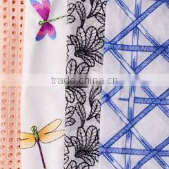 wholesale cotton chemical lace embroidery fabric
