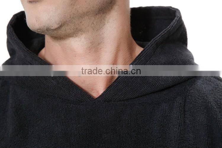 Poncho style hooded towel surf poncho adult towel poncho