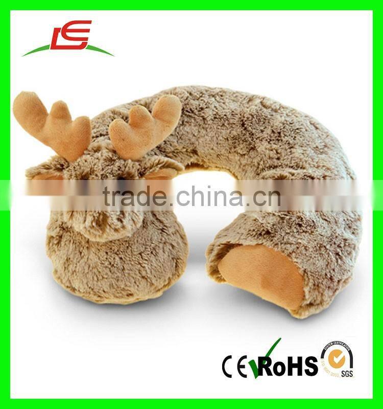 Custom Comfortable Stuffed Shrimp Meat U Shaped Neck Pillow for Sale